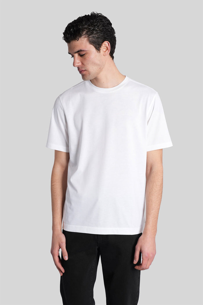 T-Shirt in white cotton Abbigliamento