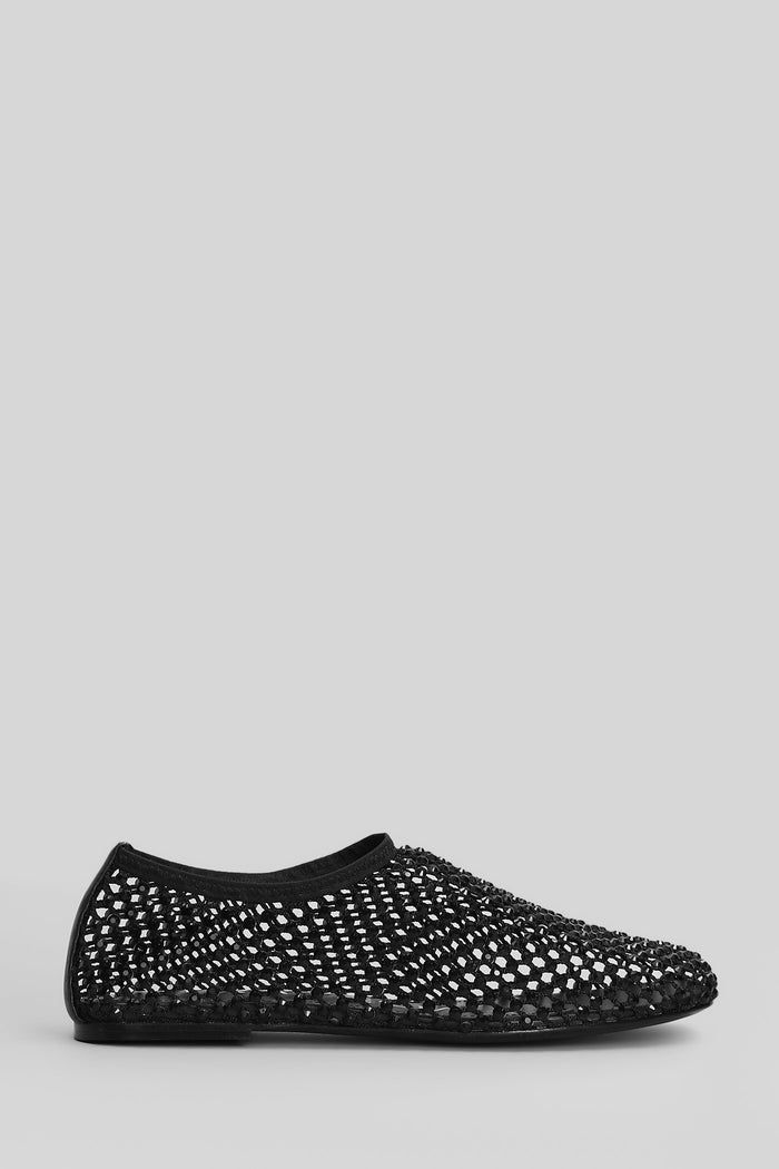 Ballet flats in black leather Scarpe