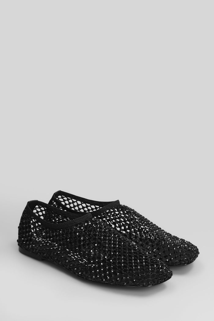 Ballet flats in black leather Scarpe