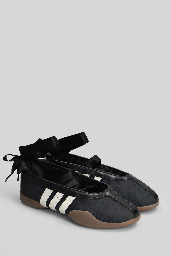 Taekwondo Mei Balle Sneakers Black Leather And Fabric Scarpe