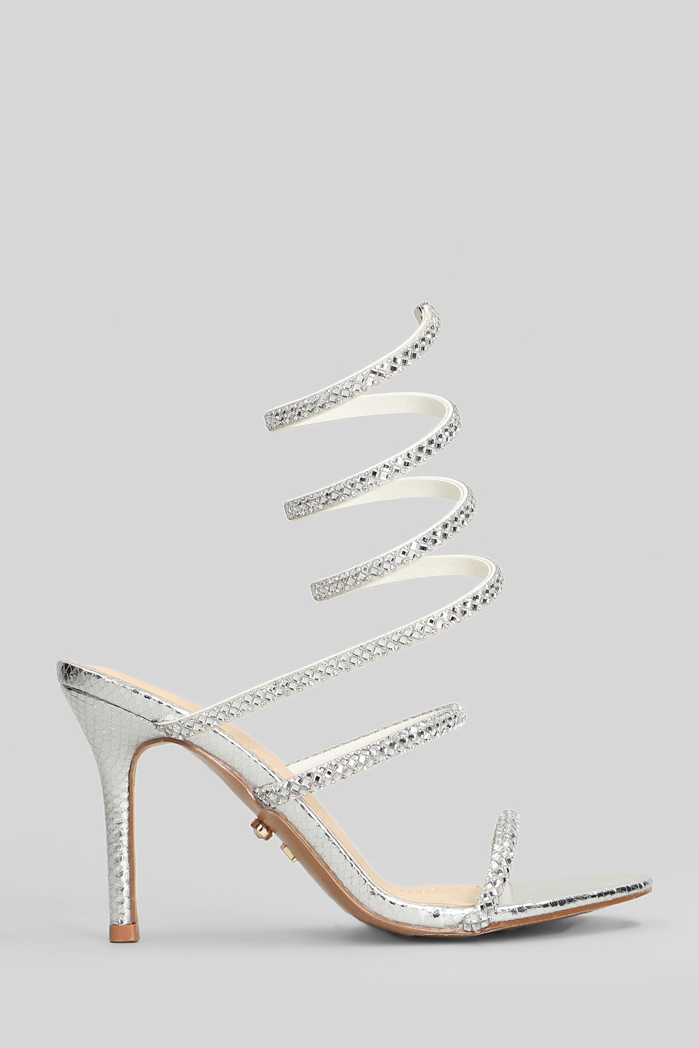 Zeja Sandals in silver leather Scarpe