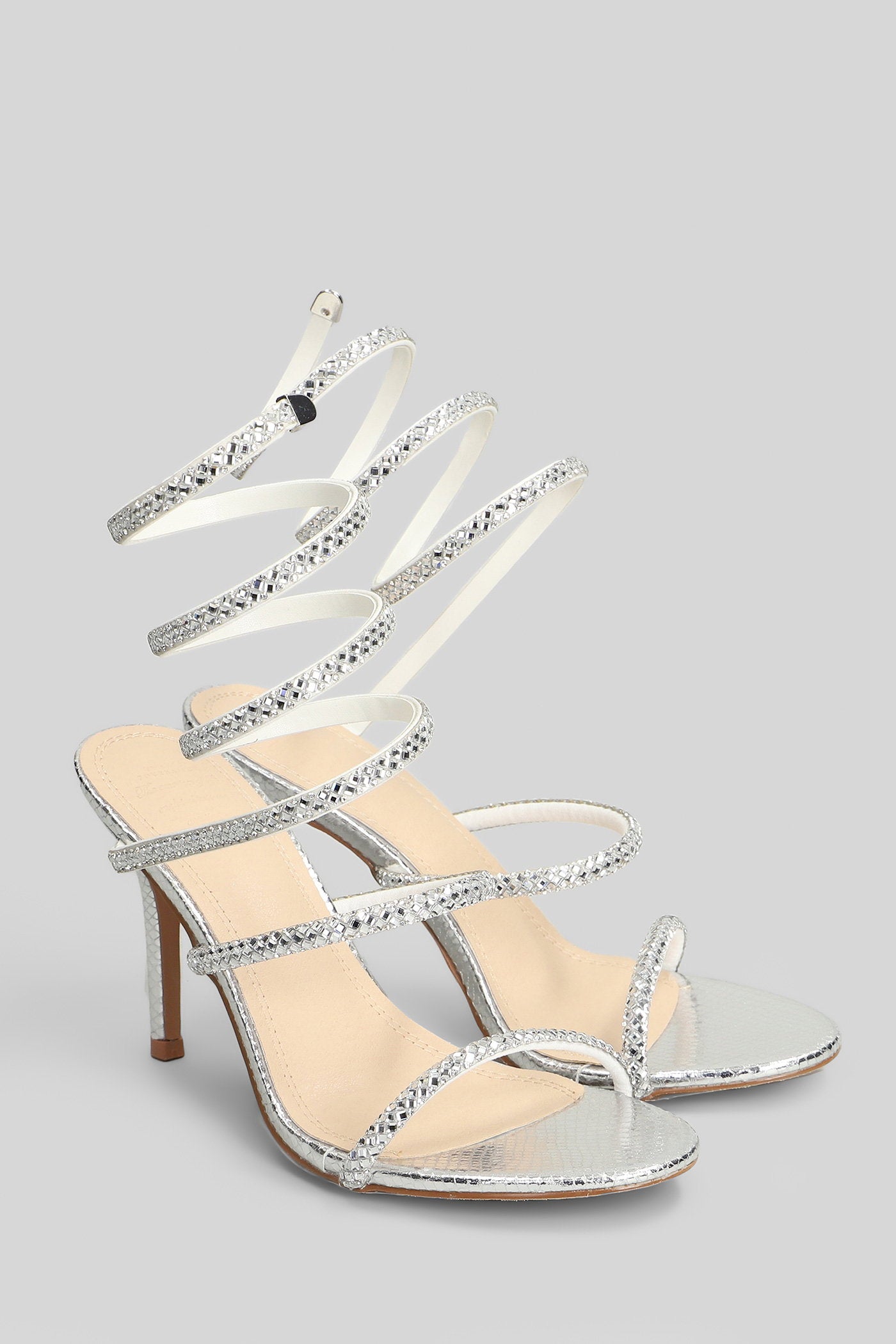 Zeja Sandals in silver leather Scarpe