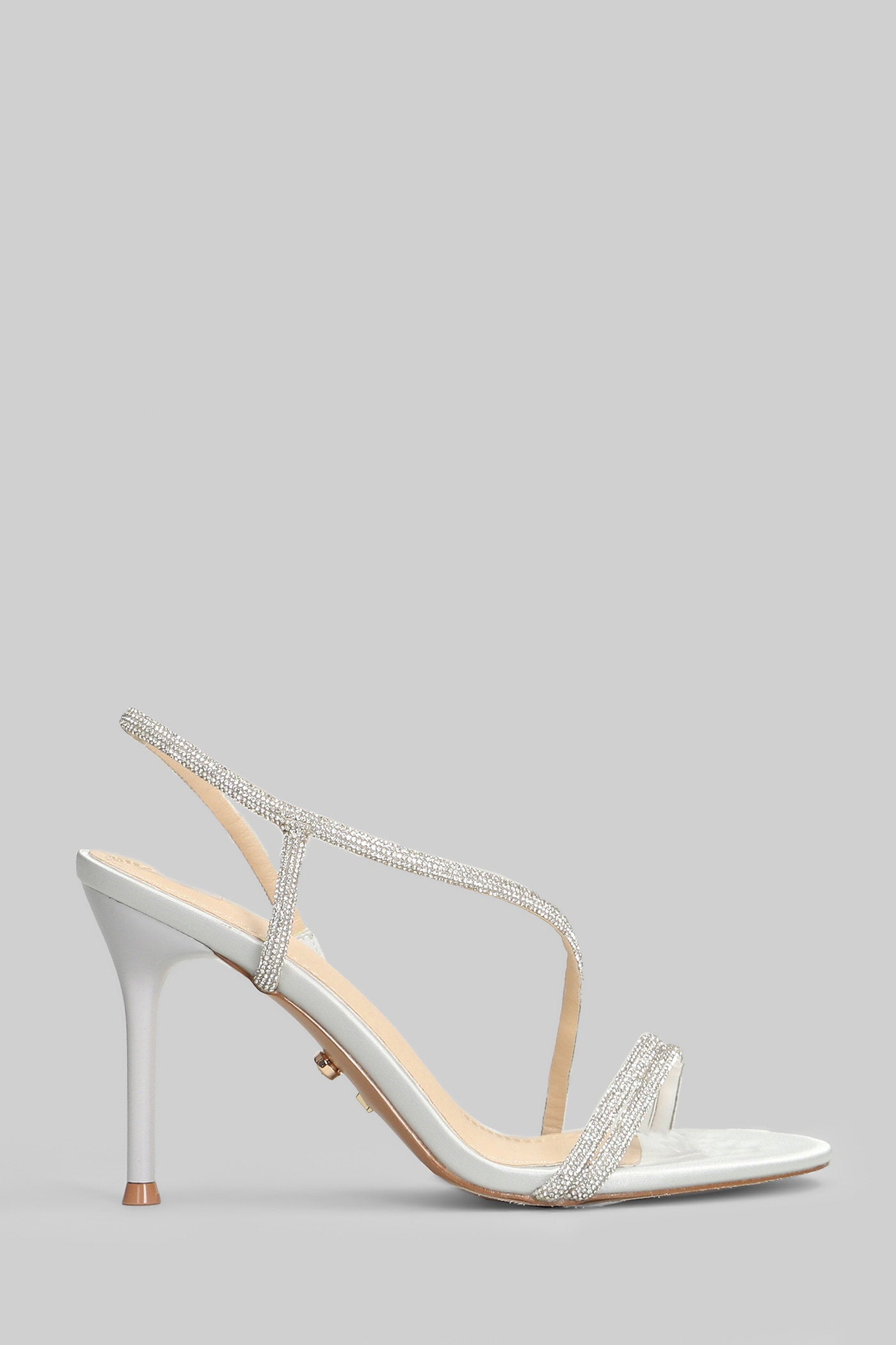 Flamenco Sandals in silver leather Scarpe