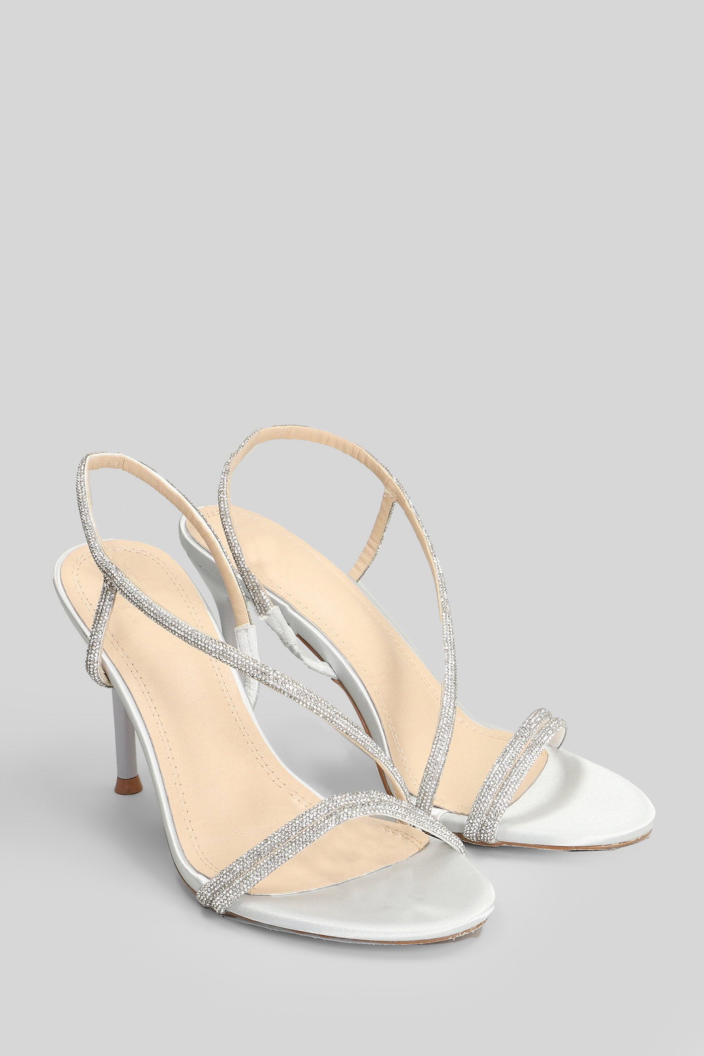 Flamenco Sandals in silver leather Scarpe