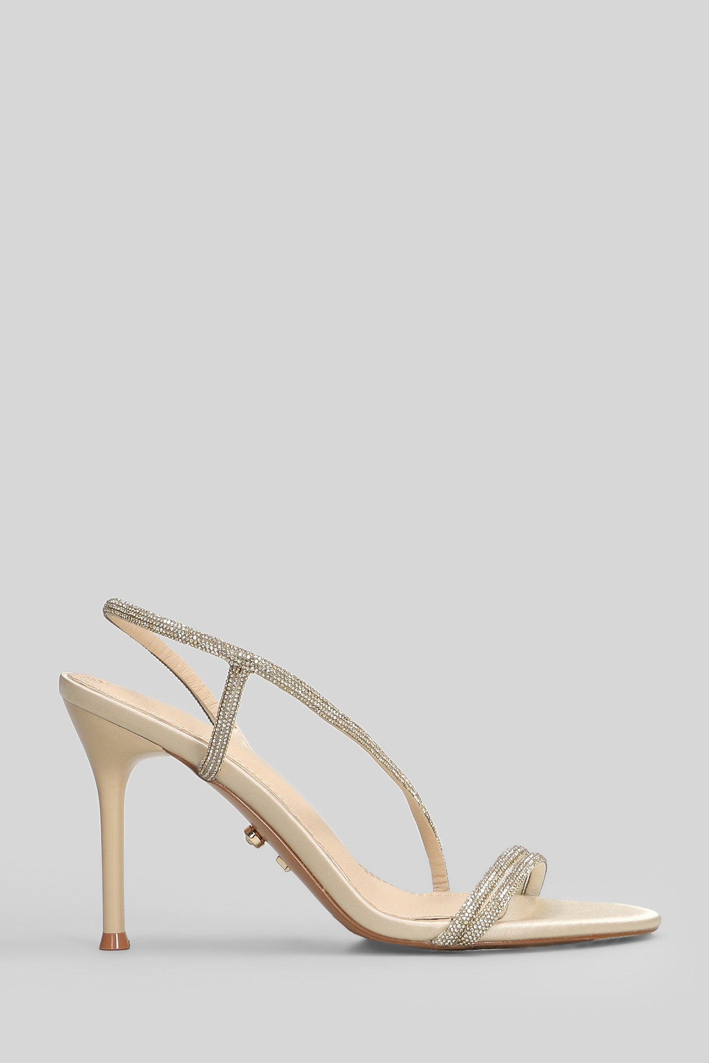 Flamenco Sandals in gold leather Scarpe