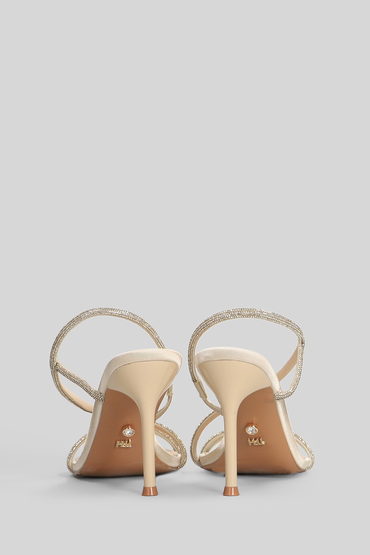 Flamenco Sandals in gold leather Scarpe