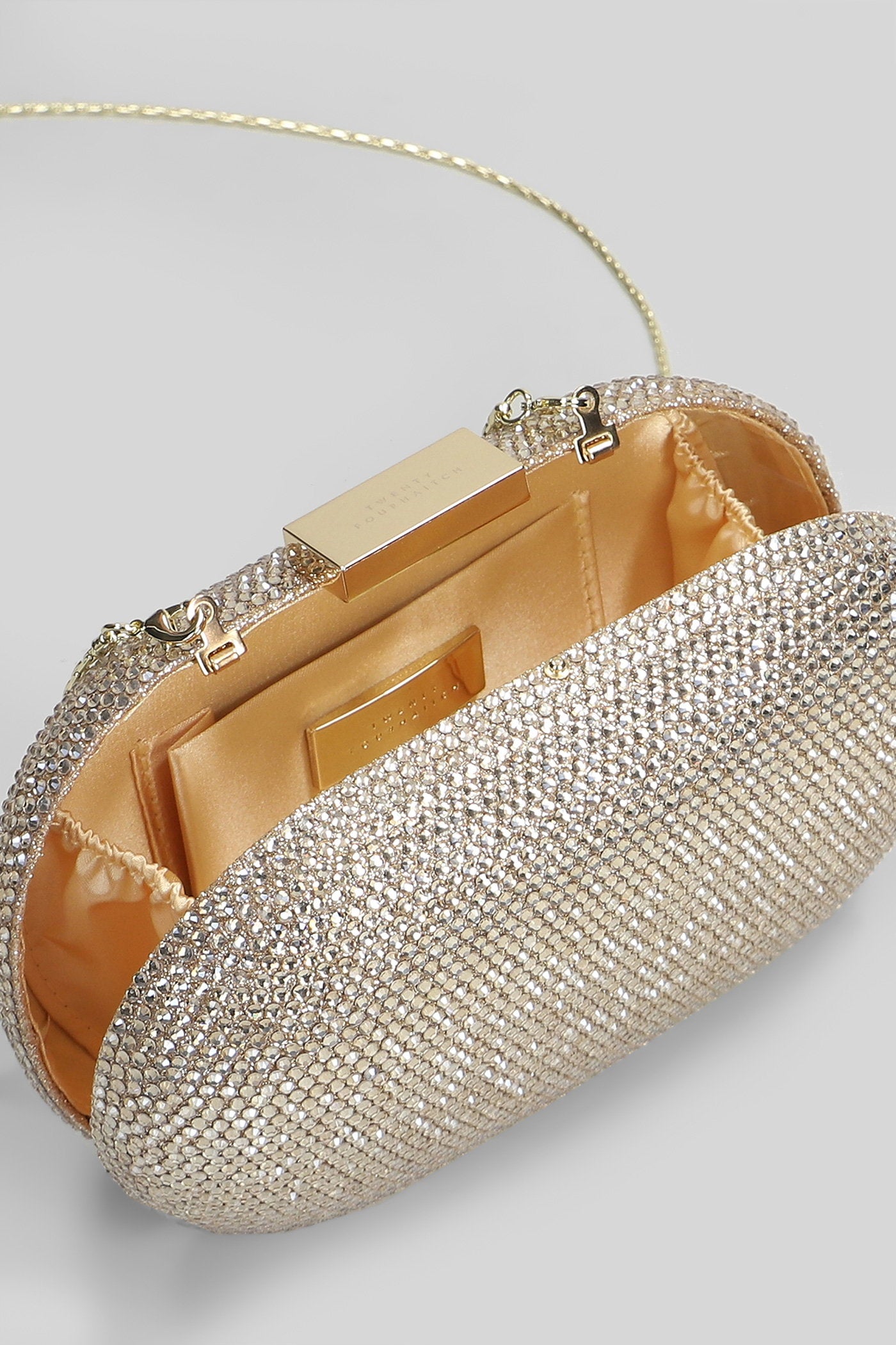 Sunrise Shoulder bag in platinum polyester Borse