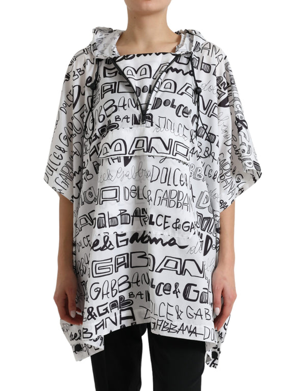 Dolce & Gabbana 100% Polyester hooded t-shirt in white