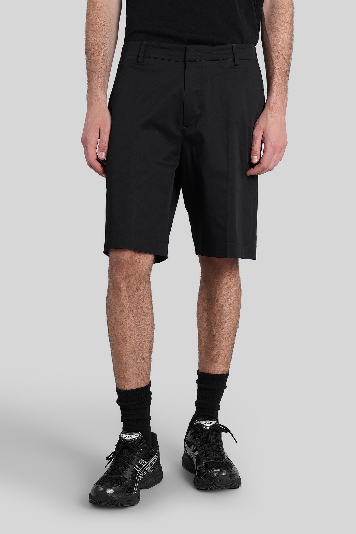Ridge Shorts Black Cotton Abbigliamento
