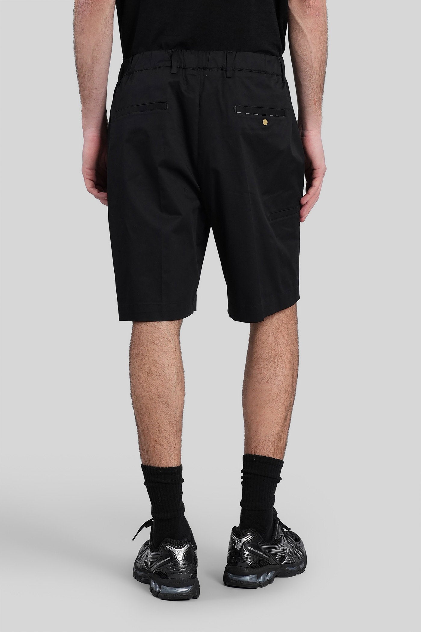 Ridge Shorts Black Cotton Abbigliamento