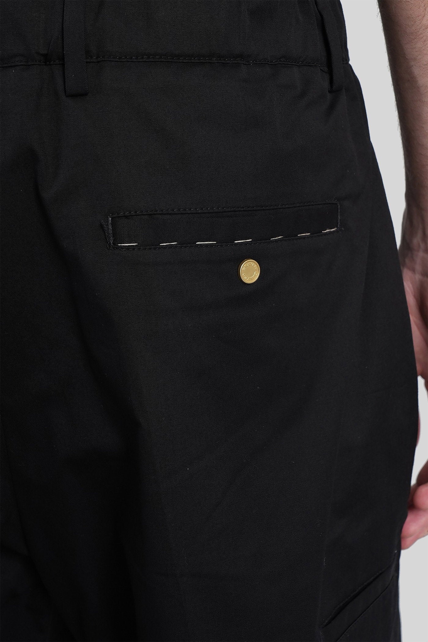 Ridge Shorts Black Cotton Abbigliamento