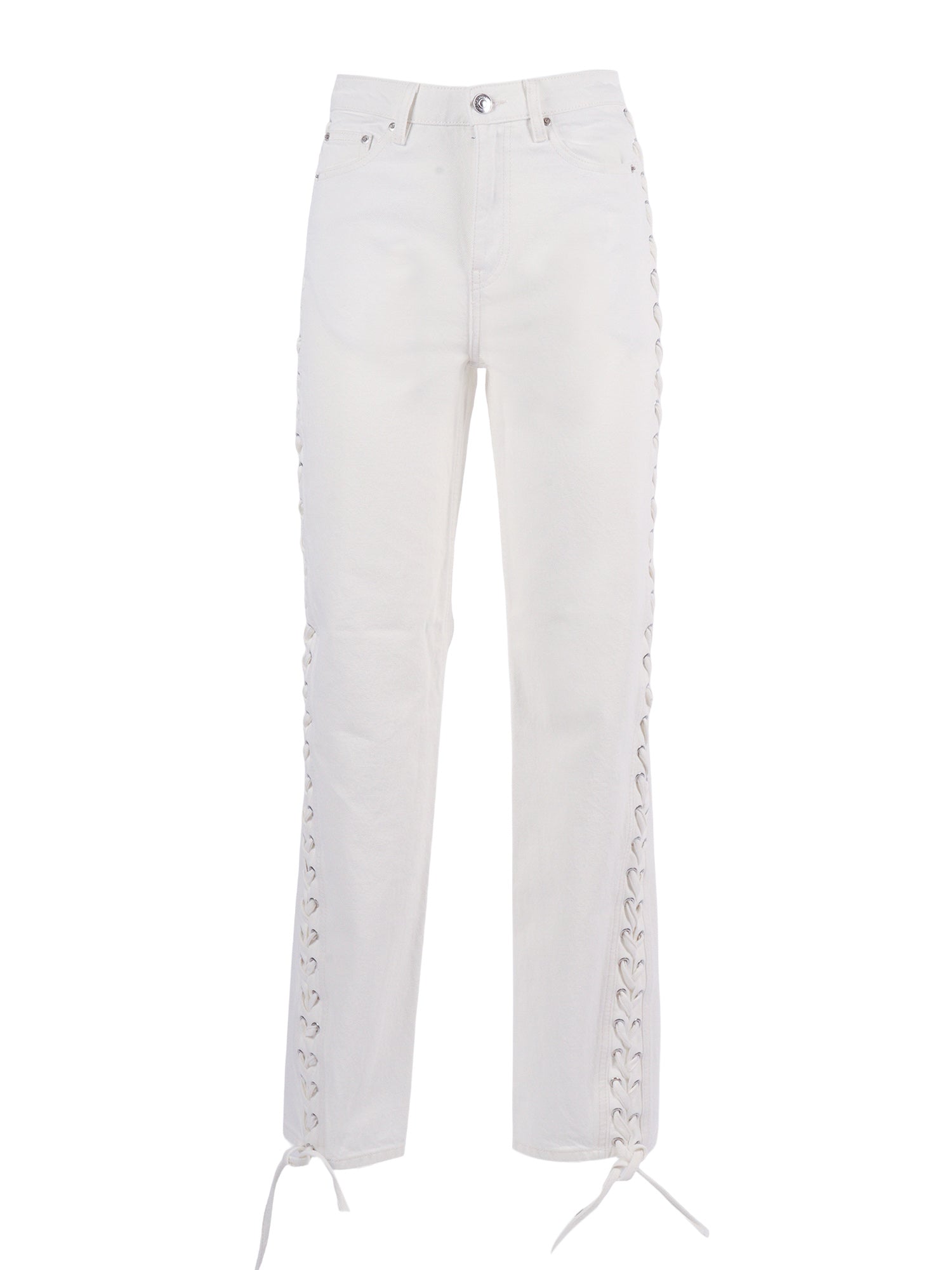 Totama Laced Jeans White Cotton (organic)