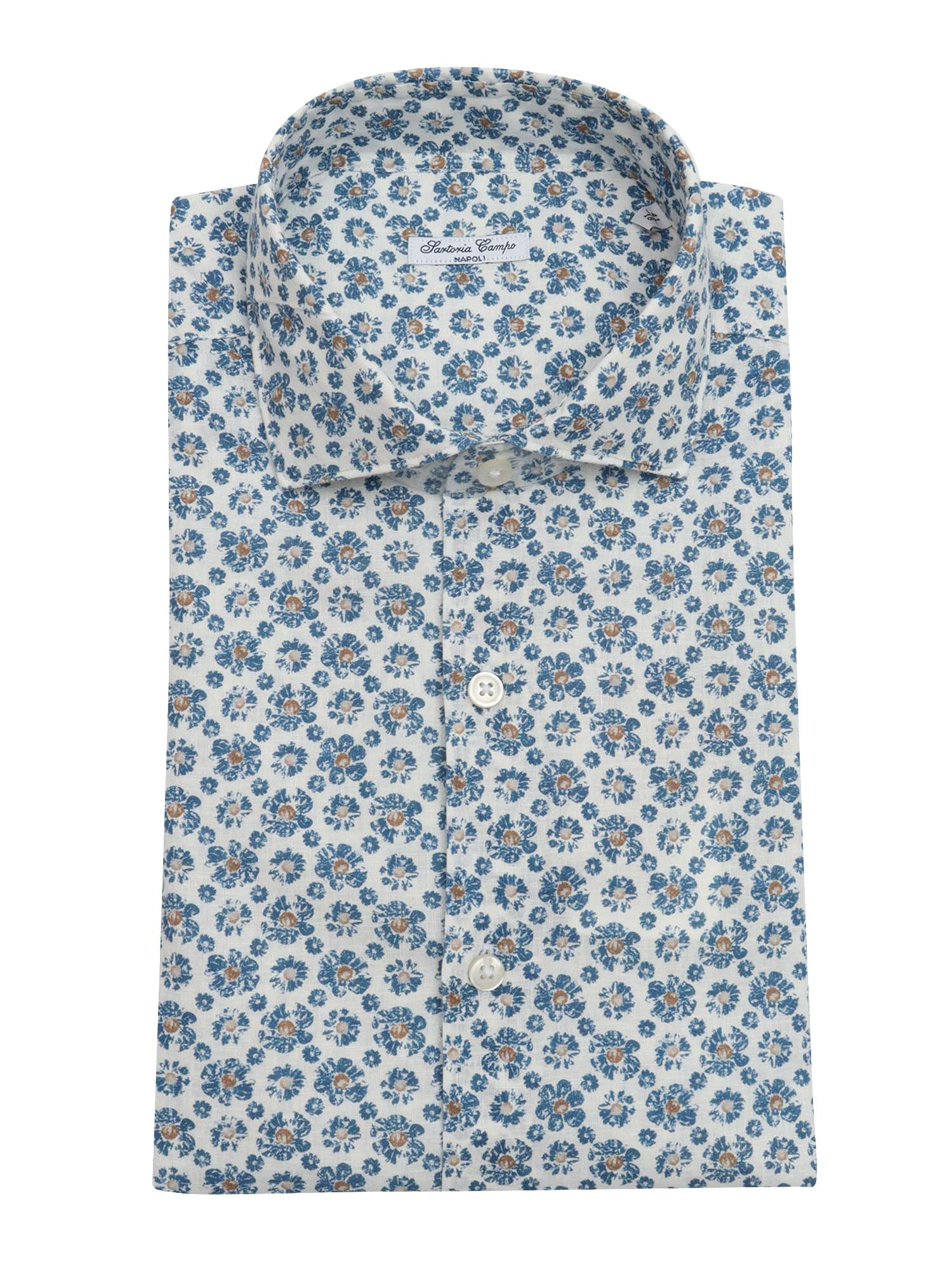 MAN SHIRT Multicolor Linen Cotton
