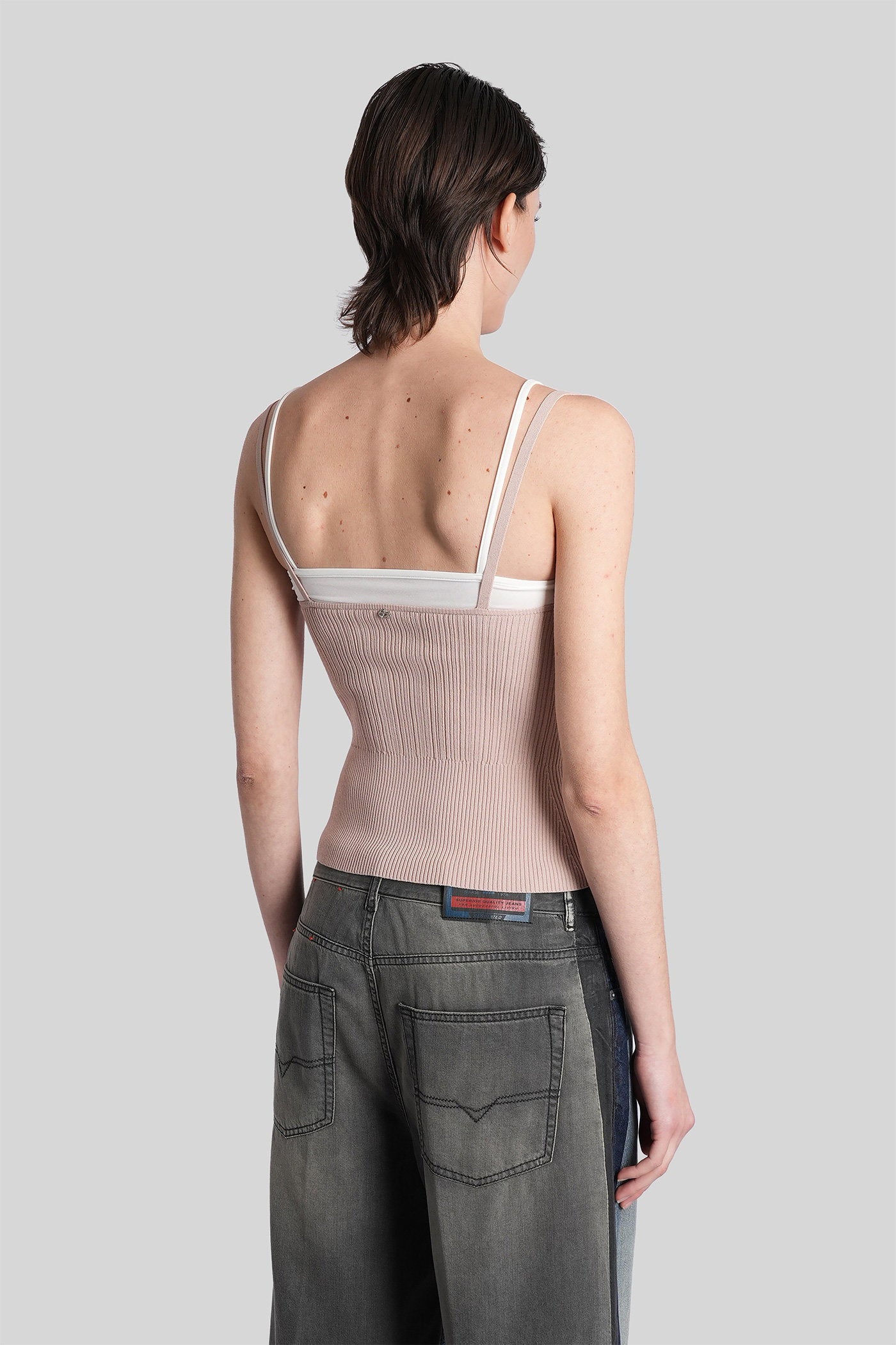 M-zarrina Topwear in taupe viscose Abbigliamento
