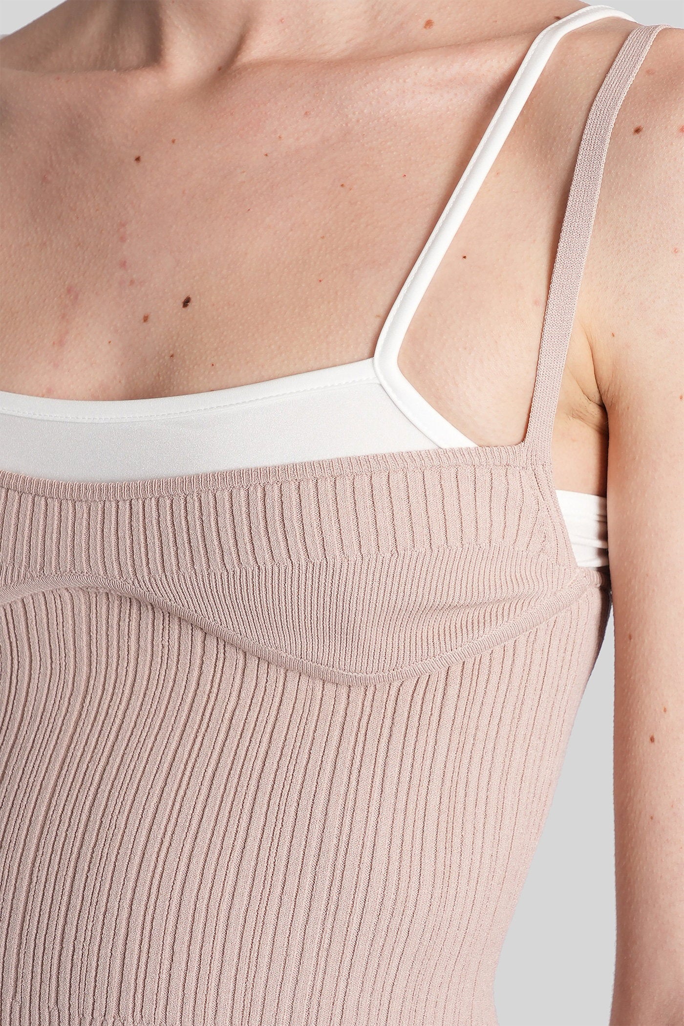 M-zarrina Topwear in taupe viscose Abbigliamento