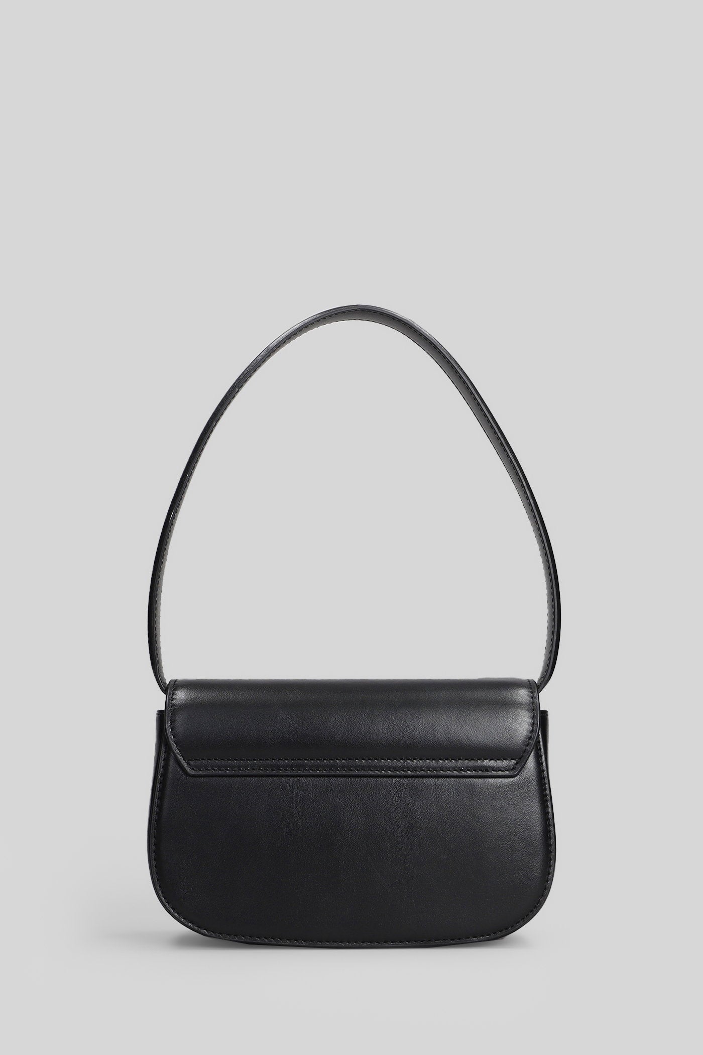1dr Shoulder bag in black leather Borse