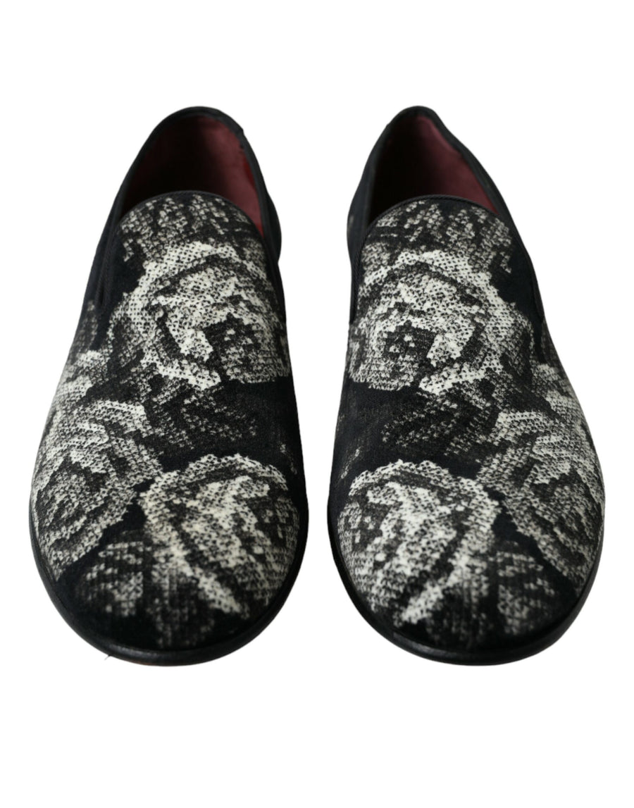 Dolce & Gabbana Velvet loafer in black