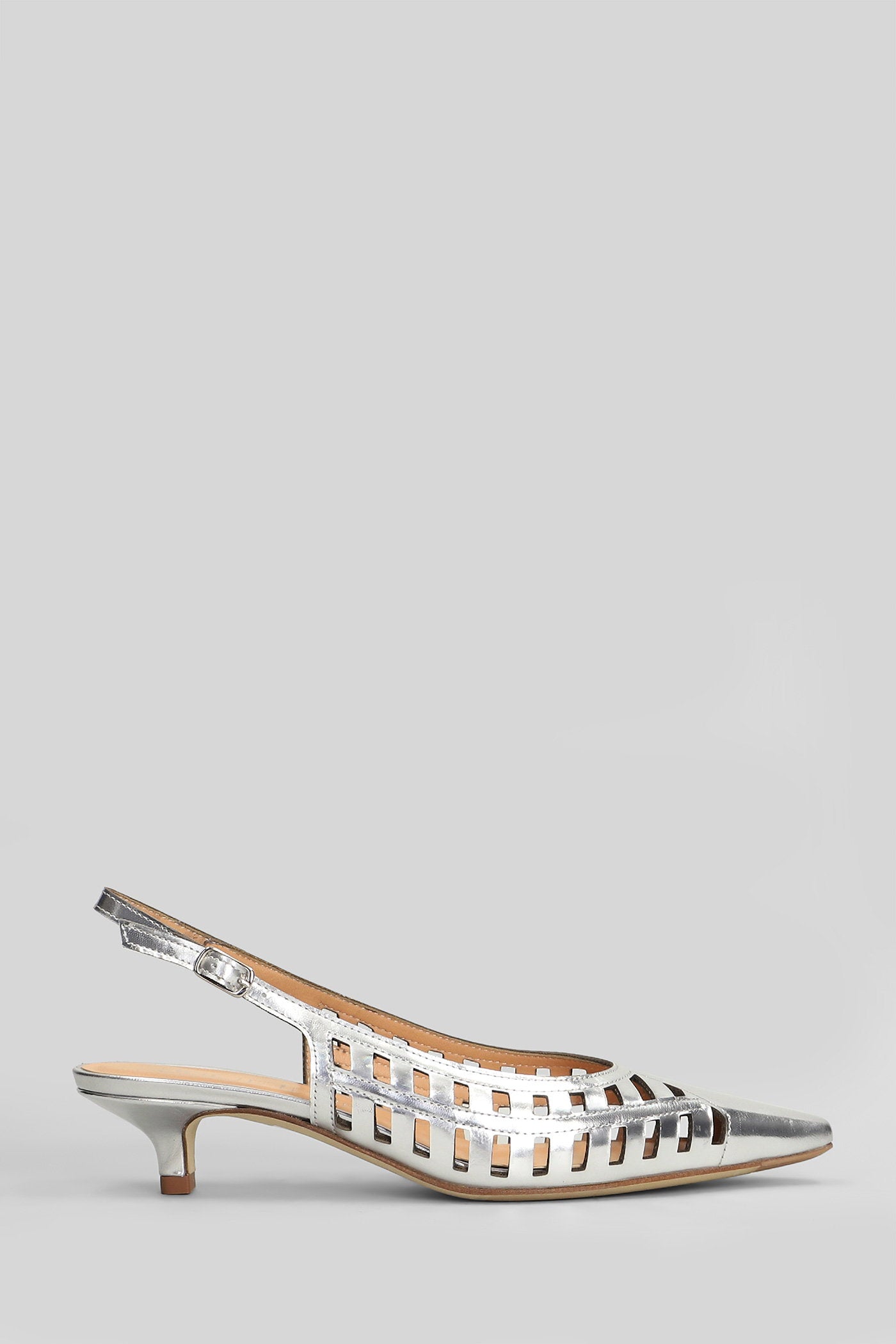 Pumps Silver Leather Scarpe