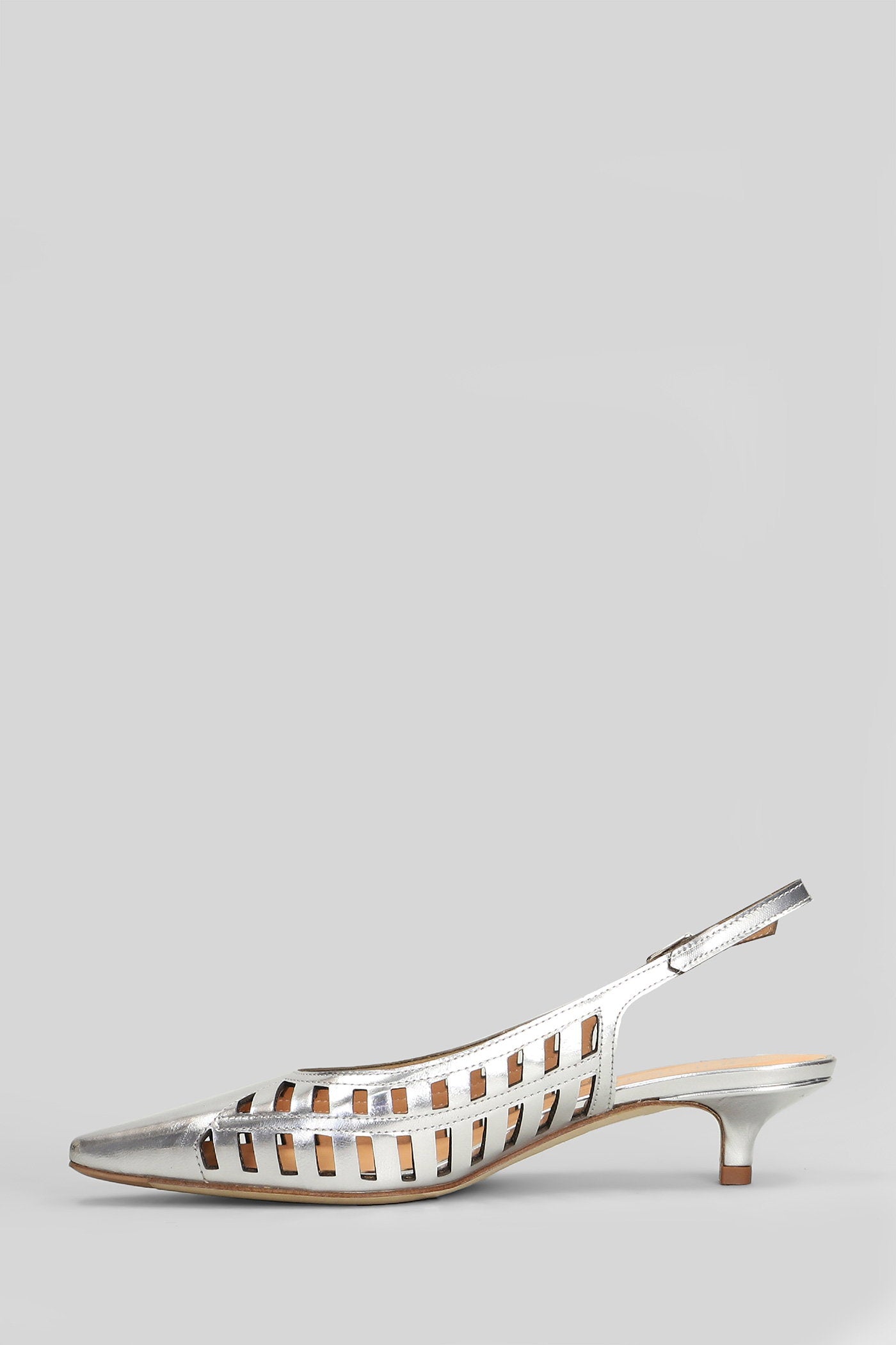 Pumps Silver Leather Scarpe