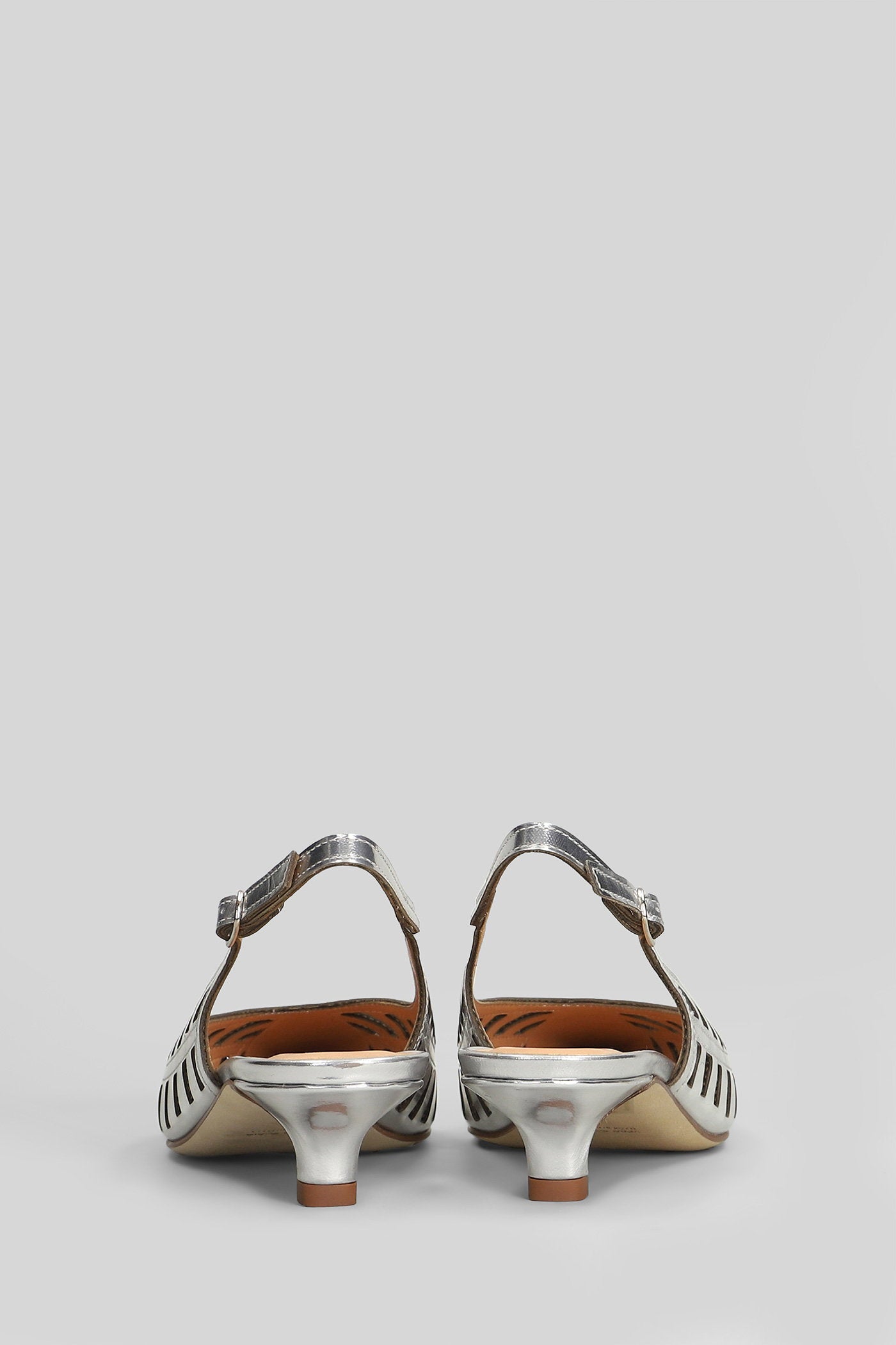 Pumps Silver Leather Scarpe