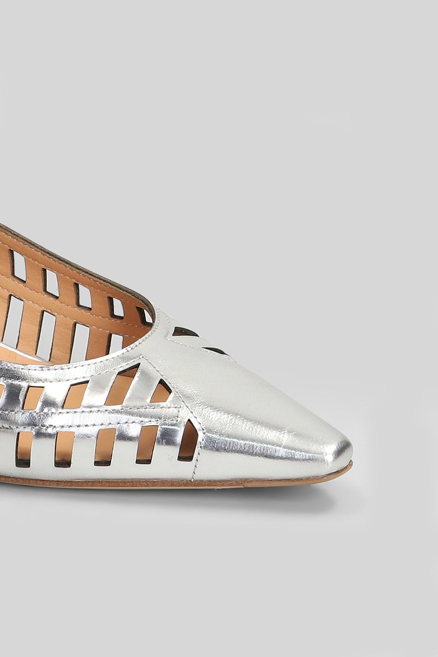 Pumps Silver Leather Scarpe