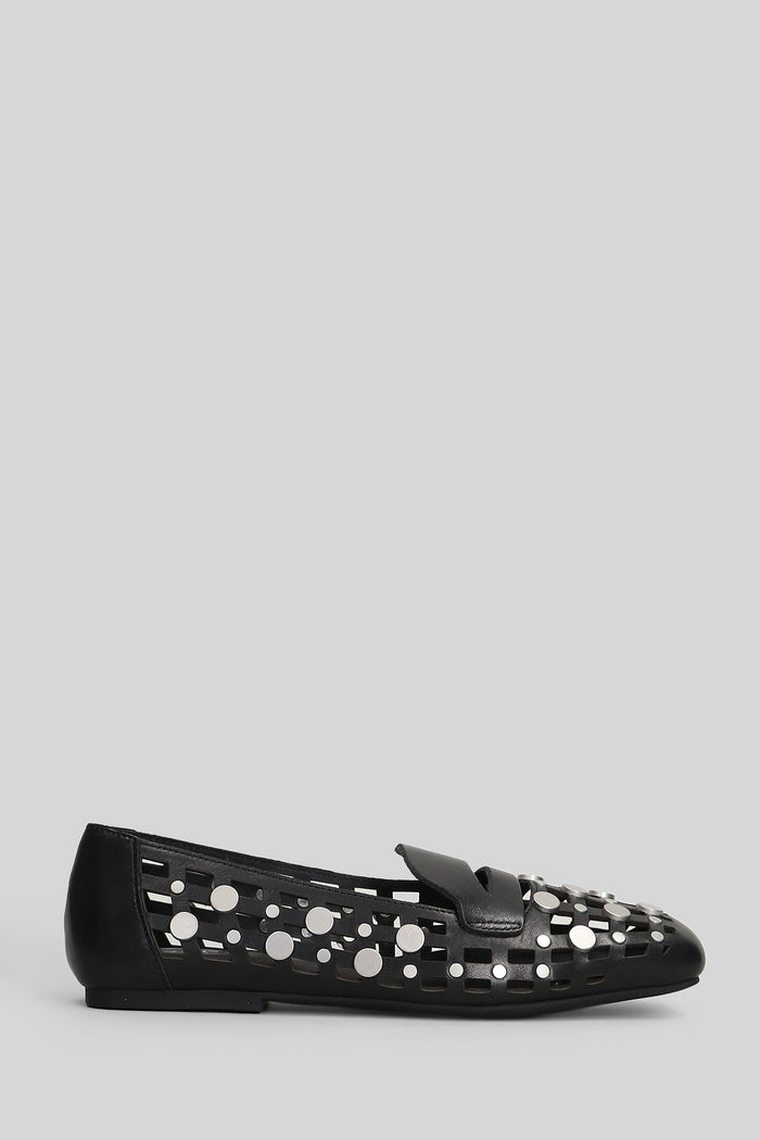 Bali Loafers Black Leather Scarpe