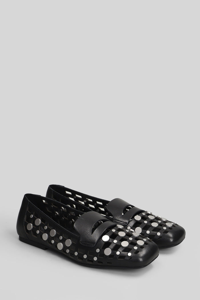 Bali Loafers Black Leather Scarpe