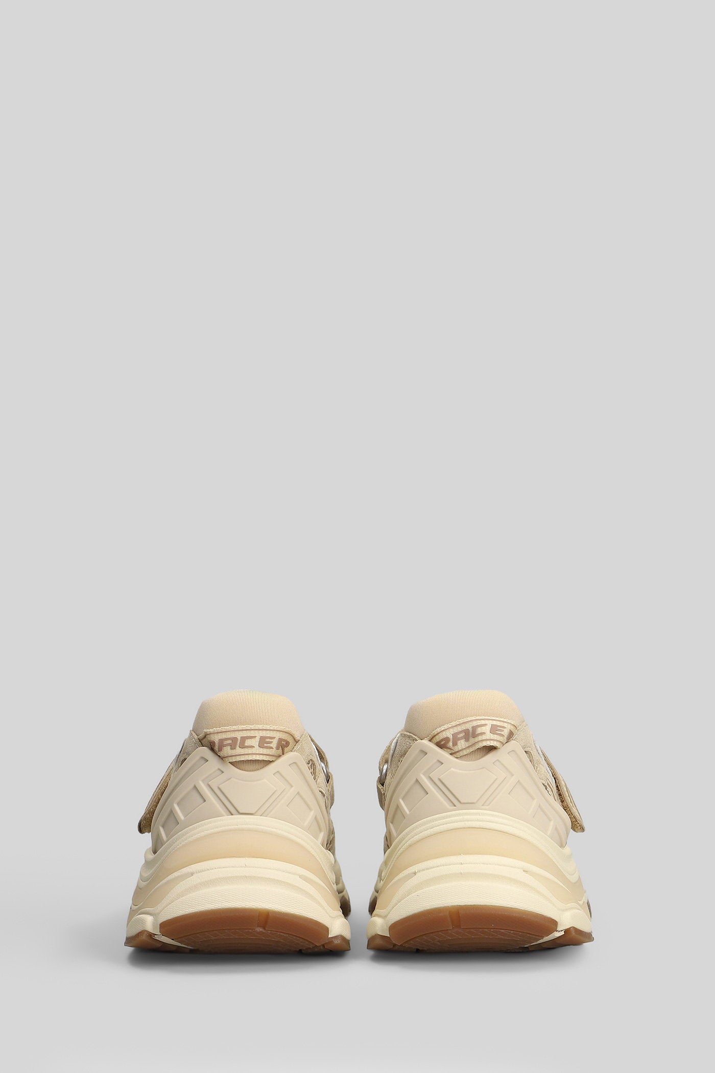 Rolls Sneakers Beige Suede And Fabric Scarpe