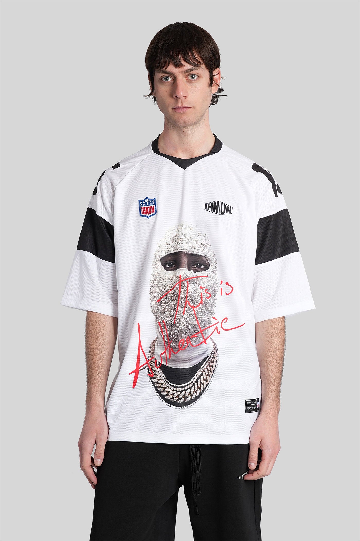 T-Shirt White Polyester Abbigliamento