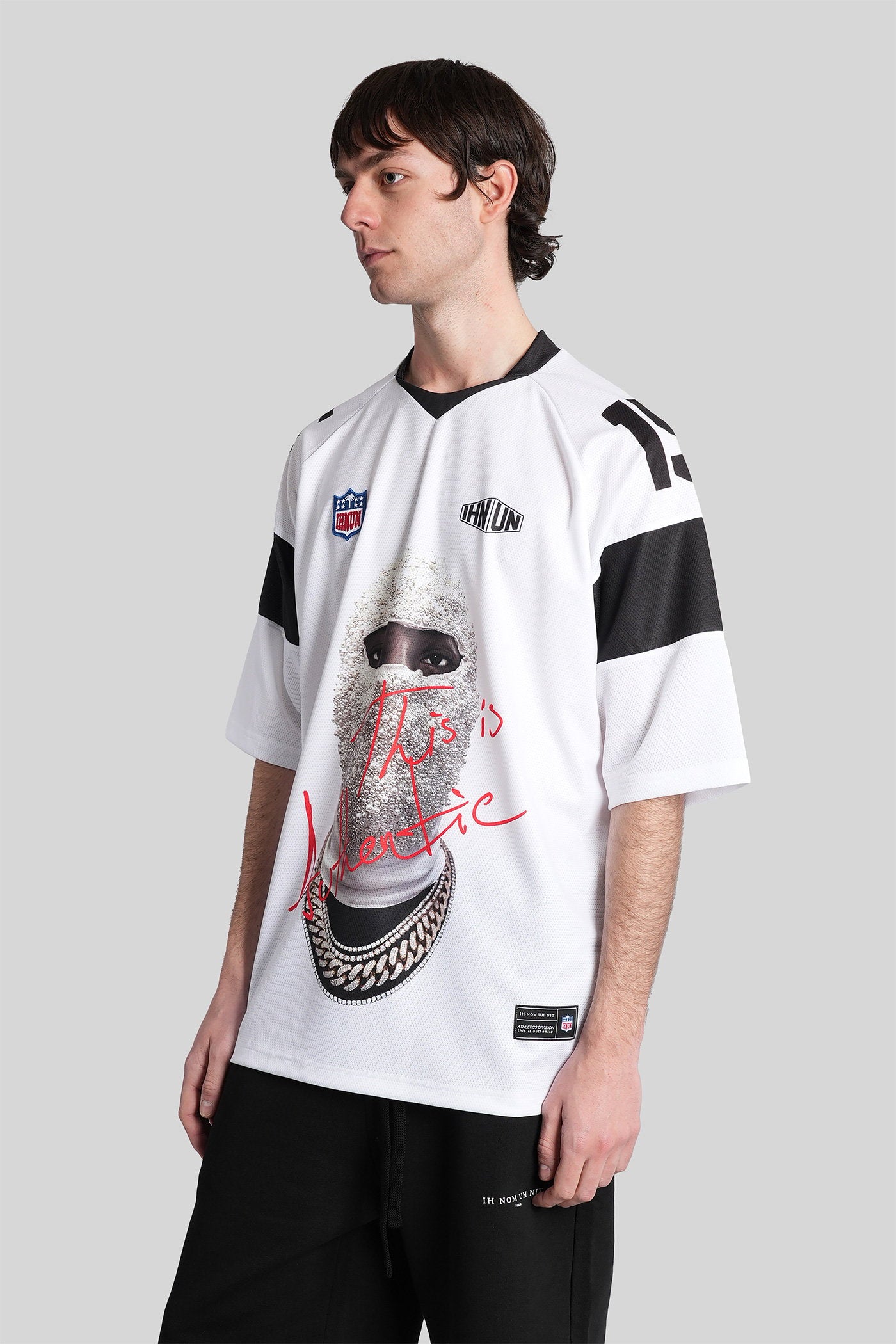 T-Shirt White Polyester Abbigliamento