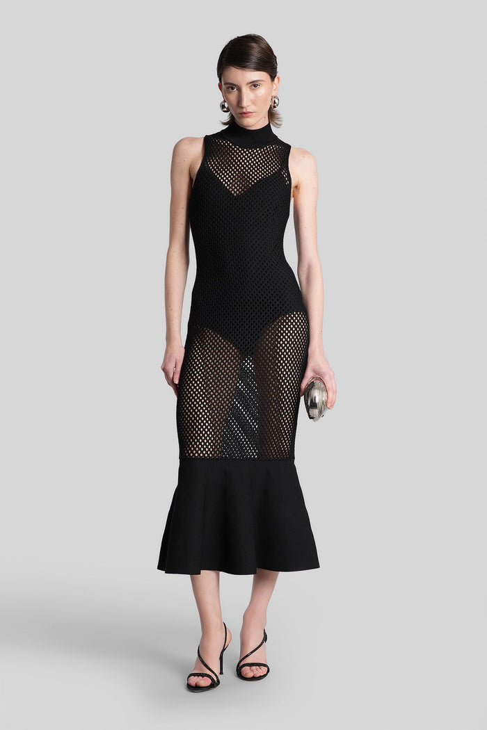 Daxton Long dress in black Rayon Abbigliamento