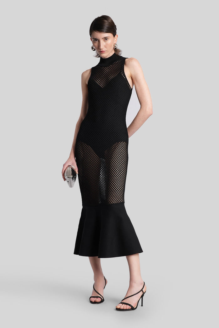 Daxton Long dress in black Rayon Abbigliamento