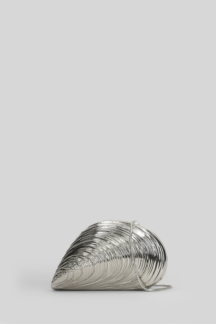 Bridget Clutch Silver Brass Borse