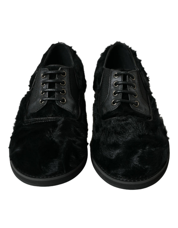 Dolce & Gabbana Leather derby shoe in black
