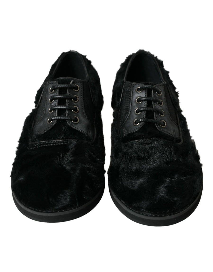 Dolce & Gabbana Leather derby shoe in black