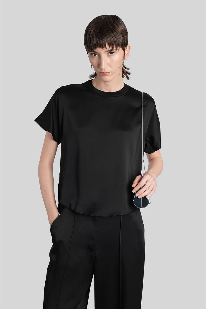 Addy T-Shirt in black acetate Abbigliamento