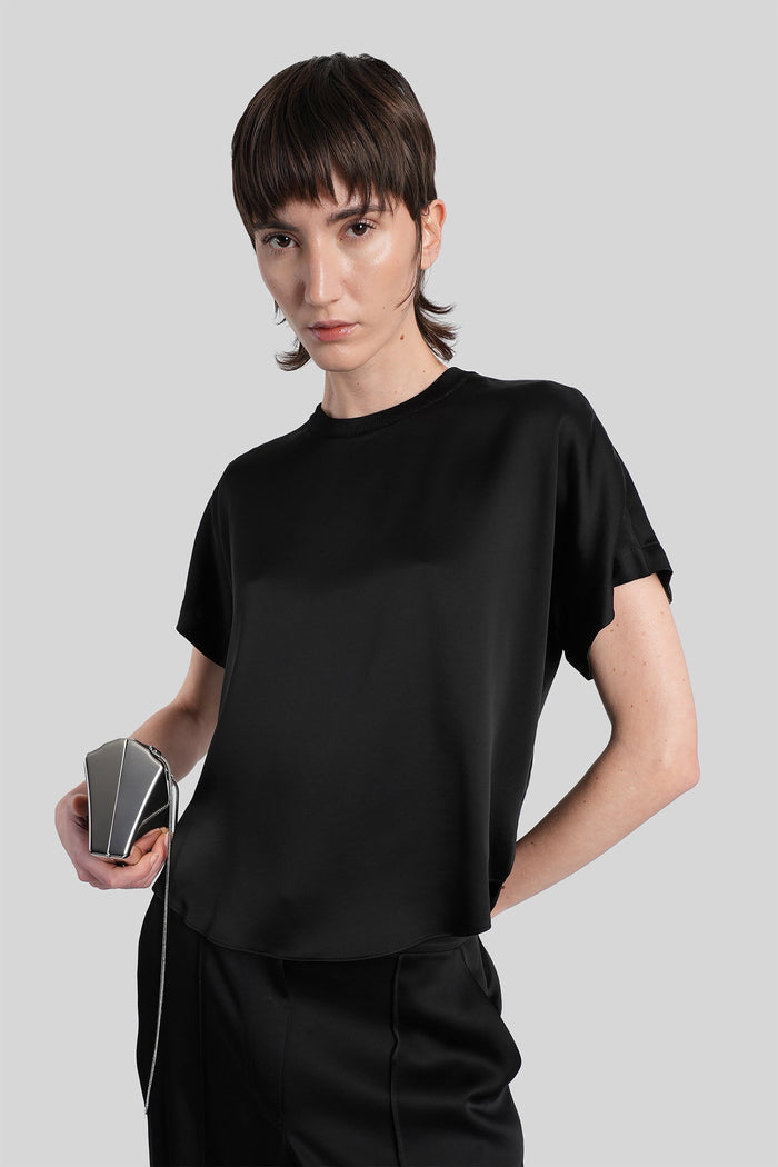 Addy T-Shirt in black acetate Abbigliamento