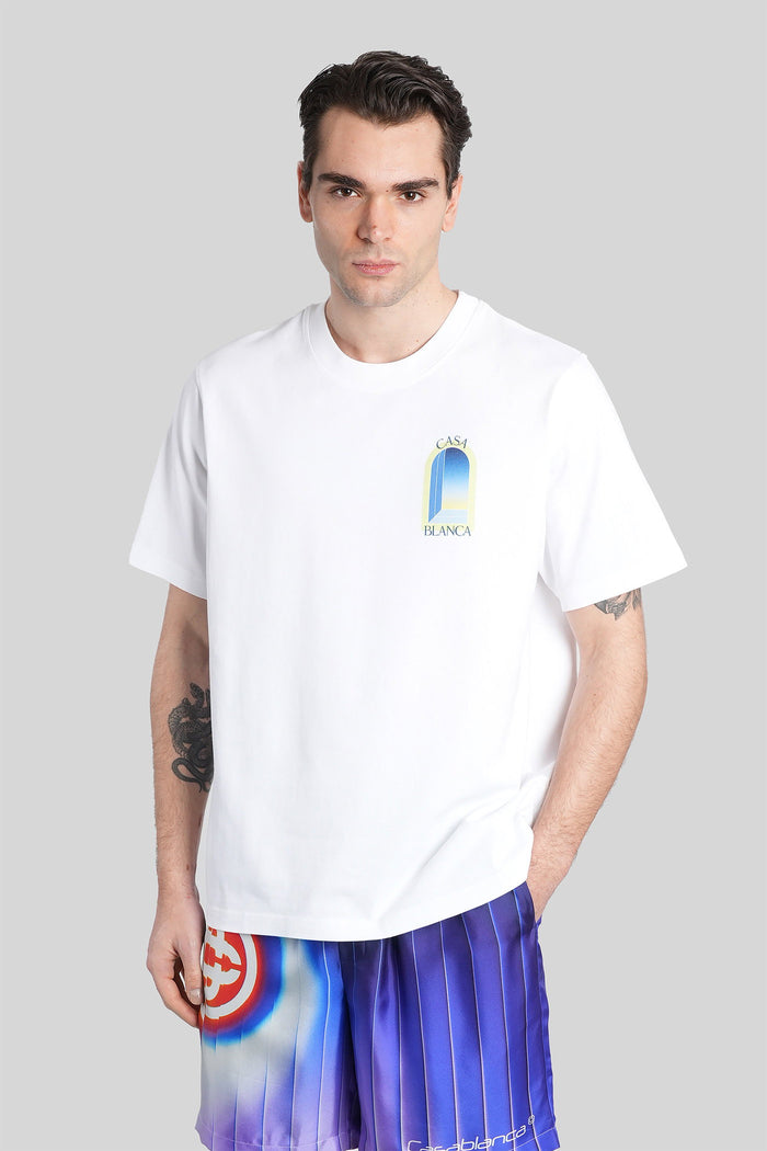 T-Shirt in white cotton Abbigliamento