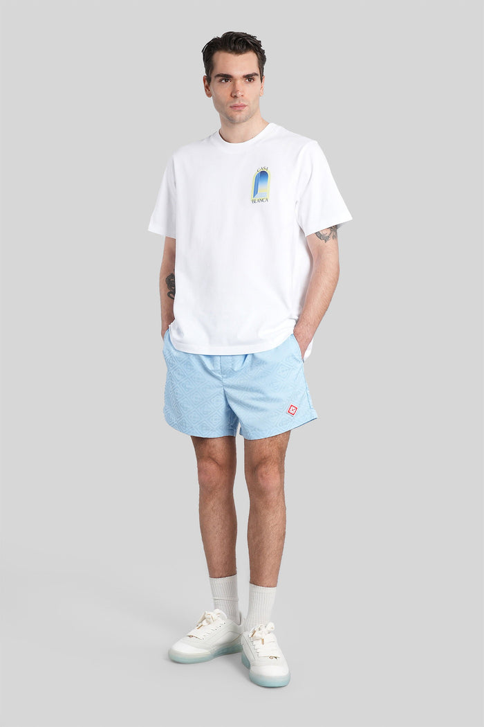 Beachwear in cyan polyamide Abbigliamento