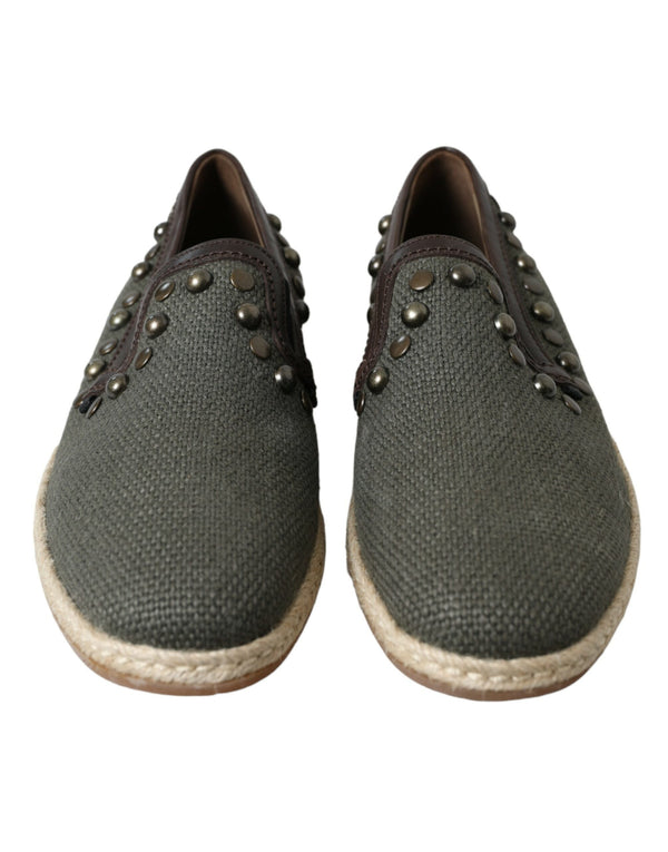 Dolce & Gabbana 66% Linen loafer in gray
