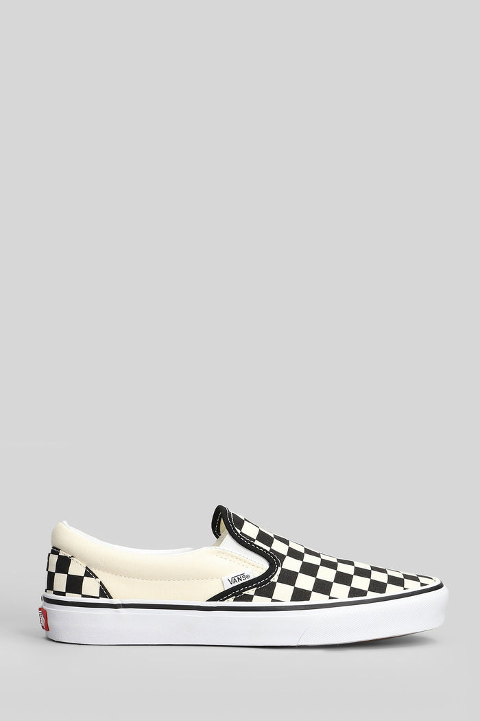 Classic Slip On Sneakers Black Canvas Scarpe