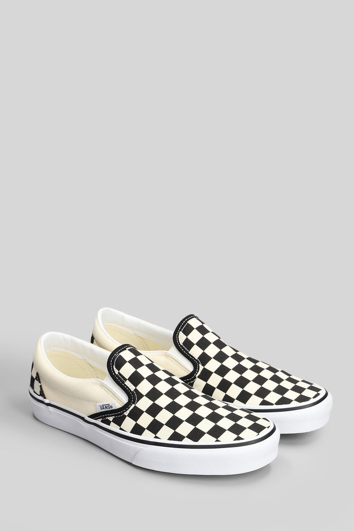 Classic Slip On Sneakers Black Canvas Scarpe
