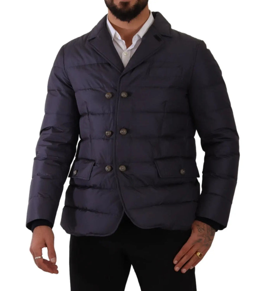 Dolce & Gabbana 90% Silk down jacket in navy