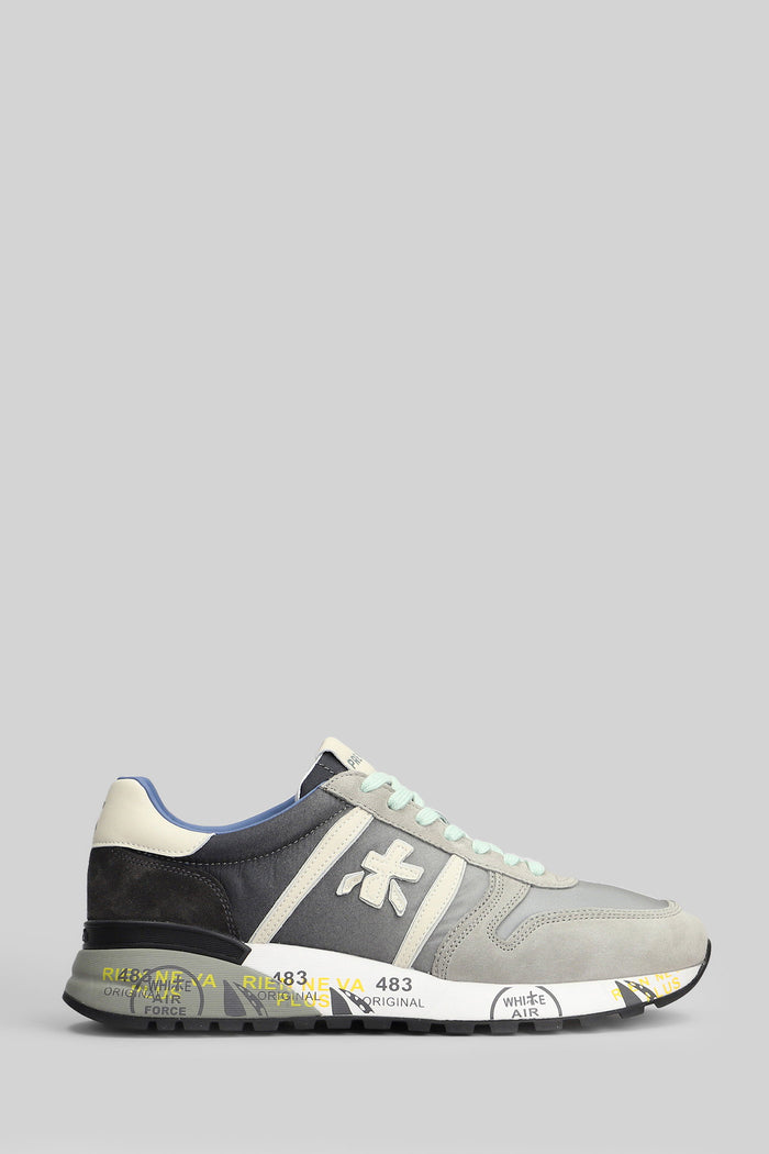 Lander Sneakers in grey Suede and fabric Scarpe
