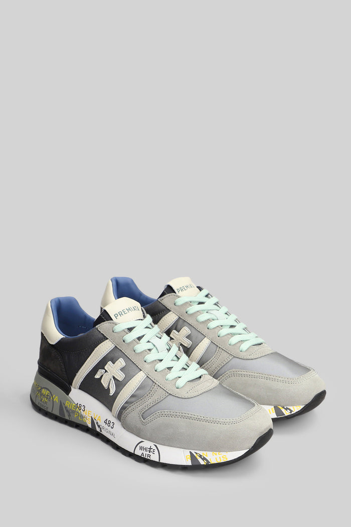 Lander Sneakers in grey Suede and fabric Scarpe