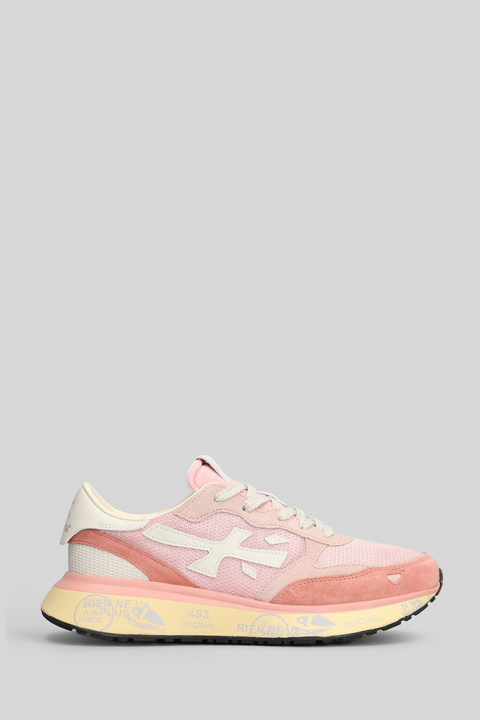 Lauryn Sneakers in rose-pink Suede and fabric Scarpe