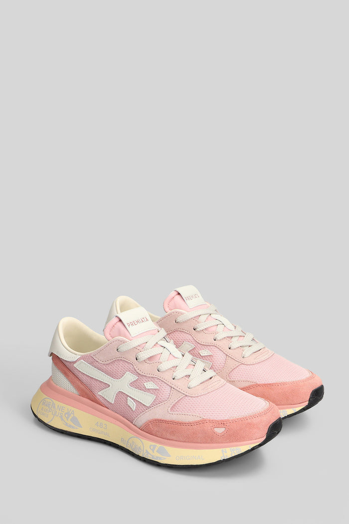 Lauryn Sneakers in rose-pink Suede and fabric Scarpe