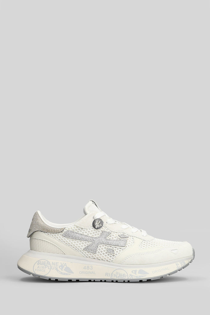 Lauryn Sneakers in white Suede and fabric Scarpe