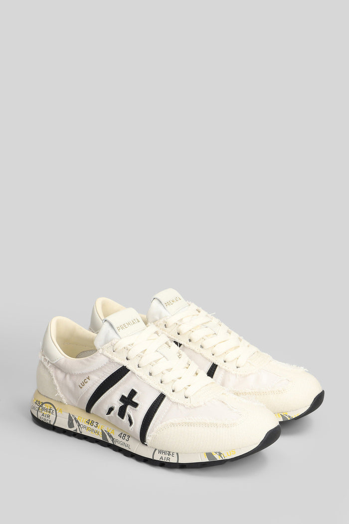 Lucy Sneakers Beige Fabric Scarpe