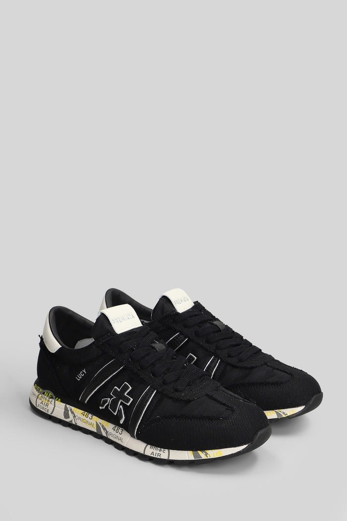 Lucy Sneakers Black Fabric Scarpe